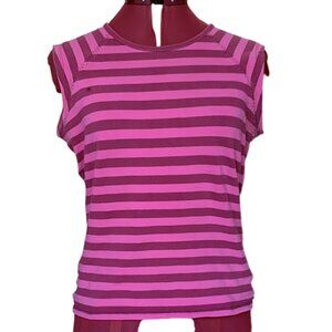 BUFFALO JEANS - Striped Pink Sleeveless Tank Top - Sport